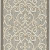 2?x 6?Natural and Gray Indoor Outdoor Runner Rug