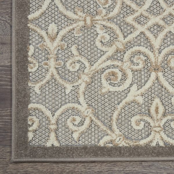 5?x 8?Natural and Gray Indoor Outdoor Area Rug - Image 2