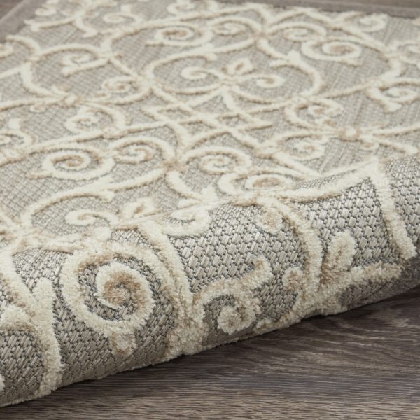 5?x 8?Natural and Gray Indoor Outdoor Area Rug - Image 3
