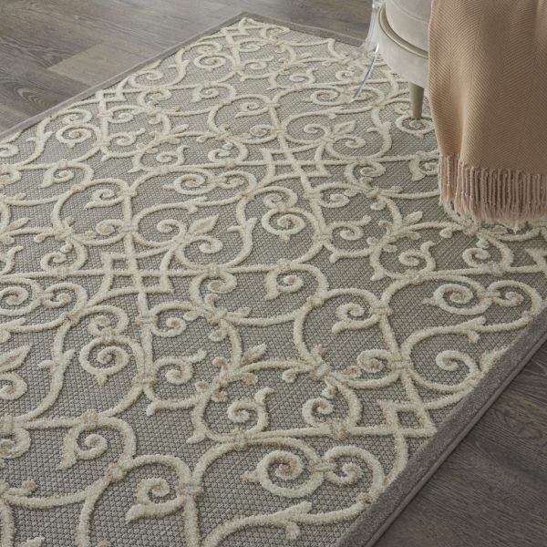 5?x 8?Natural and Gray Indoor Outdoor Area Rug - Image 5