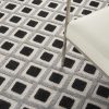 5?x 8?Black White Gray Indoor Outdoor Area Rug - Image 4