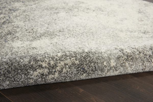 2?x 6?Charcoal and Ivory Abstract Runner Rug - Image 3