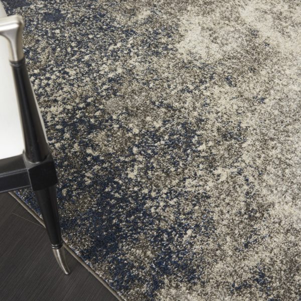 4?x 6?Charcoal and Ivory Abstract Area Rug - Image 5