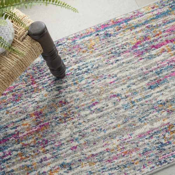 2?x 3?Ivory Abstract Striations Scatter Rug - Image 4