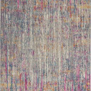 4?x 6?Ivory Abstract Striations Area Rug