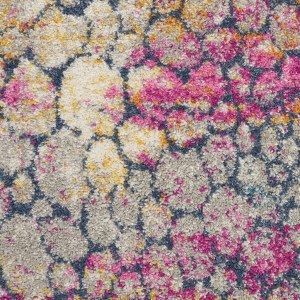 2?x 10?Yellow and Pink Coral Reef Runner Rug - Image 4