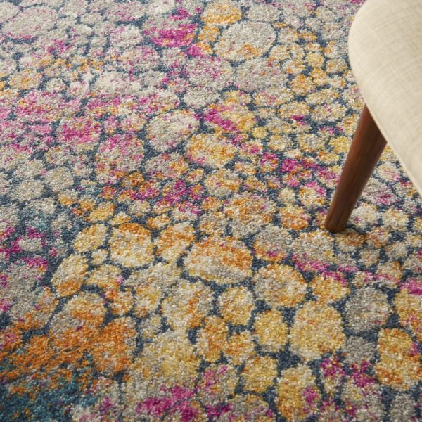 5?x 7?Yellow and Pink Coral Reef Area Rug - Image 4