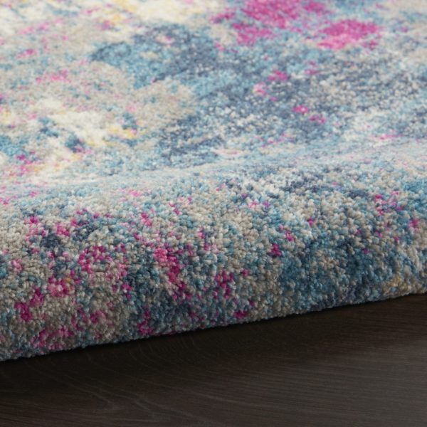 5?x 7?Ivory and Multi Abstract Area Rug - Image 3