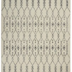 4?x 6?Ivory and Gray Geometric Area Rug