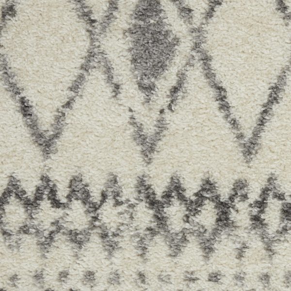 2?x 10?Ivory and Gray Berber Pattern Runner Rug - Image 5