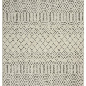 4?x 6?Ivory and Gray Geometric Area Rug