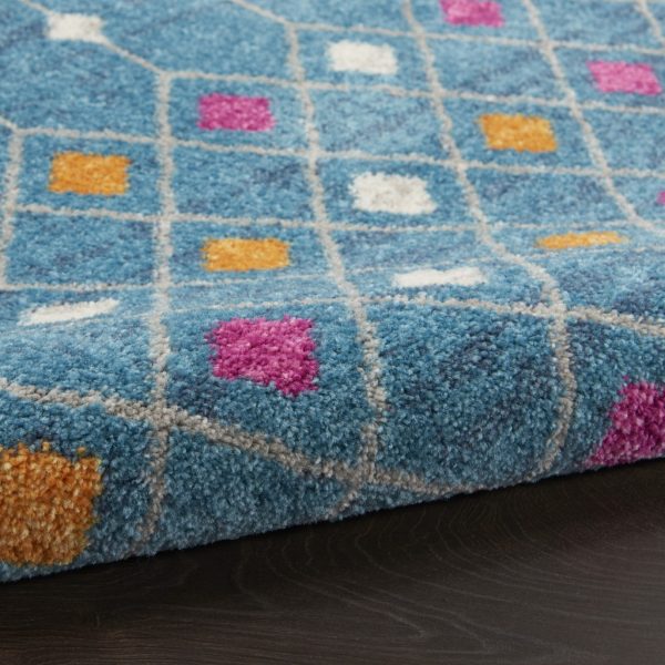 2?x 3?Blue Jewels Geometric Scatter Rug - Image 3