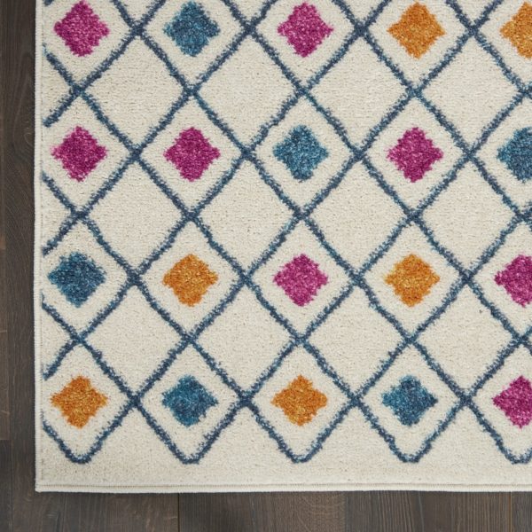 4?x 6?Ivory Jewels Geometric Area Rug - Image 2