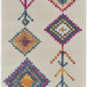 2?x 3?Ivory Boho Jewels Geometric Scatter Rug