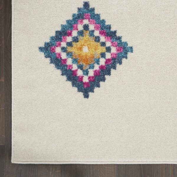 2?x 3?Ivory Boho Jewels Geometric Scatter Rug - Image 2