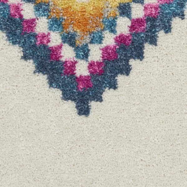2?x 3?Ivory Boho Jewels Geometric Scatter Rug - Image 5