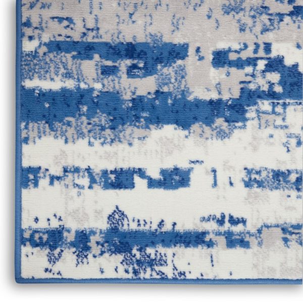 4?x 6?Ivory and Navy Oceanic Area Rug - Image 4