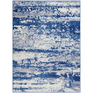 6?x 9?Ivory and Navy Oceanic Area Rug