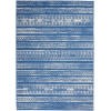 5?x 7?Light Blue and Ivory Distressed Area Rug