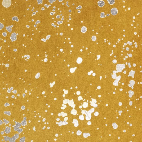 Mustard and Silver Throw Pillow - Image 4