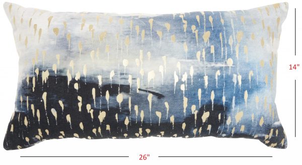 Blue Abstract Lumbar Pillow - Image 5