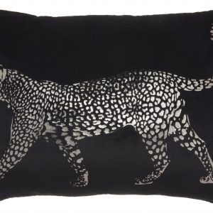 Black Leopard Lumbar Pillow
