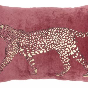 Pink Leopard Lumbar Pillow