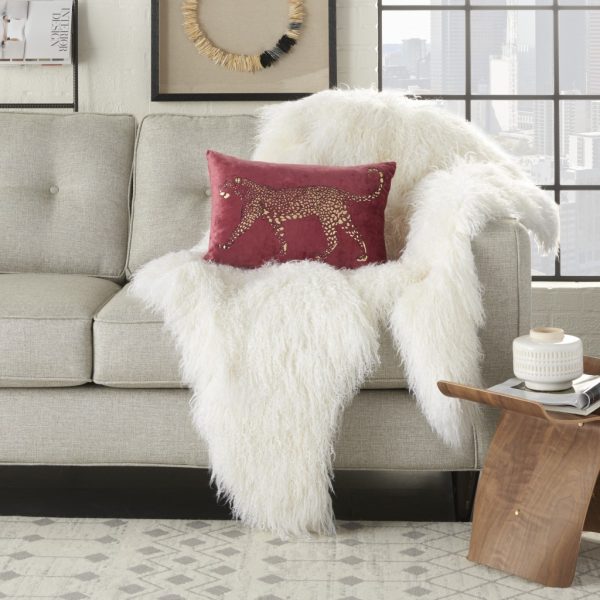 Pink Leopard Lumbar Pillow - Image 3