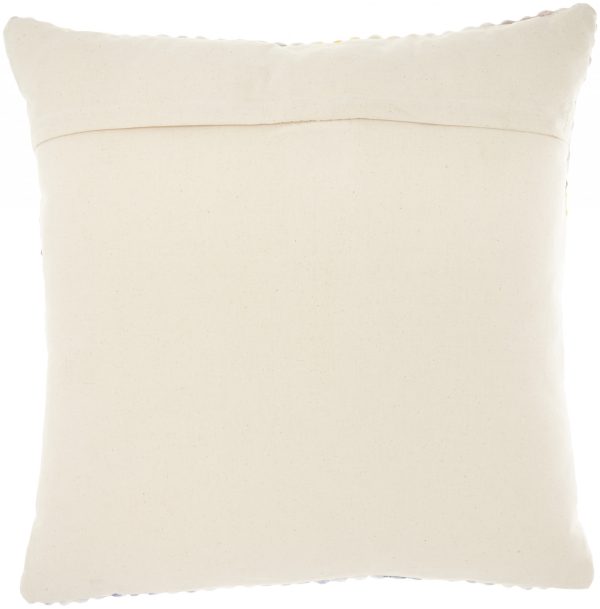 Multi Color Cotton Acryllic Accent Throw Pillow - Image 2
