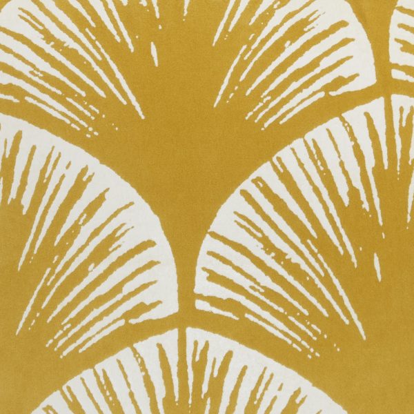 Yellow and Ivory Scales Pattern Throw Pillow - Image 4
