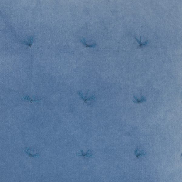 Blue Thread Detailed Throw Pillow - Image 4
