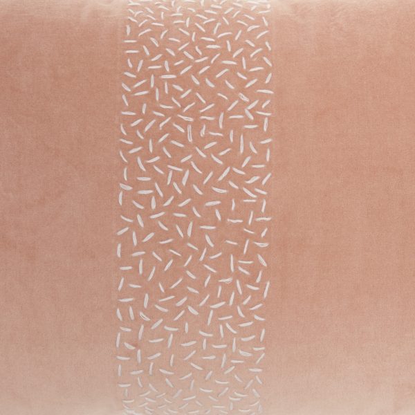 Pink Lumbar Pillow with Center Pattern - Image 4