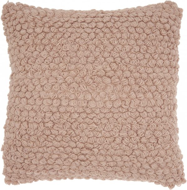 Pink Knotted Detail Throw Pillow