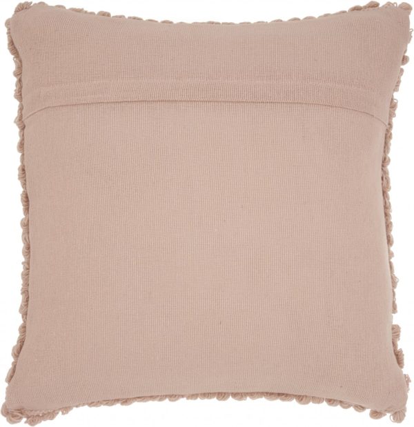 Pink Knotted Detail Throw Pillow - Image 2