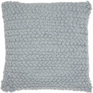 Periwinkle Knotted Detail Throw Pillow