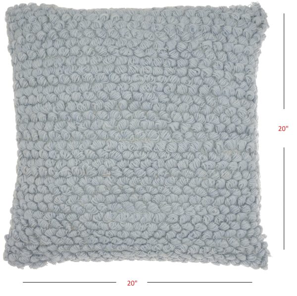 Periwinkle Knotted Detail Throw Pillow - Image 5