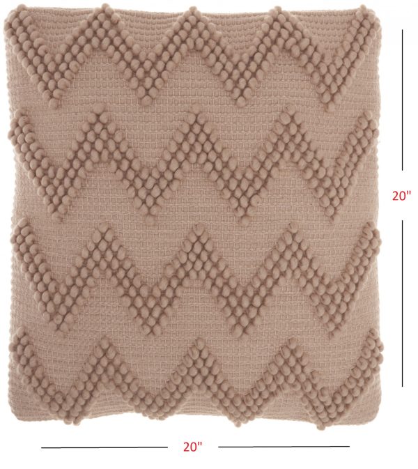 Rose Pink Chevron Detail Throw Pillow - Image 5