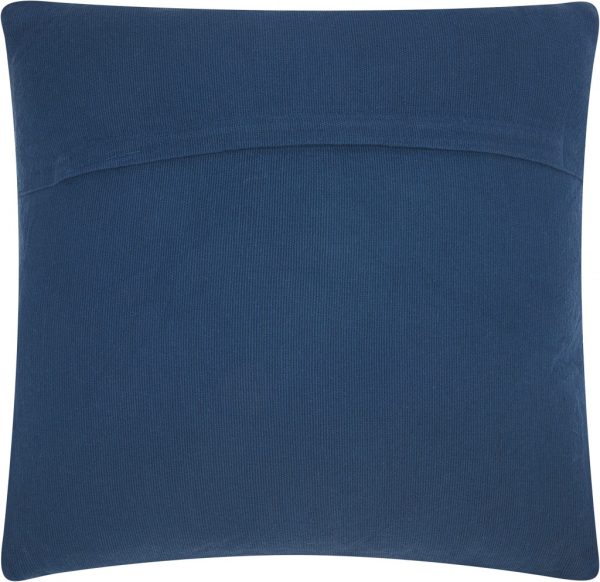 Boho Indigo Textural Chevron Throw Pillow - Image 2