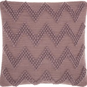 Boho Pale Purple Textural Chevron Throw Pillow