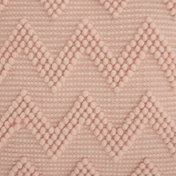 Boho Mauve Rose Textural Chevron Throw Pillow - Image 4