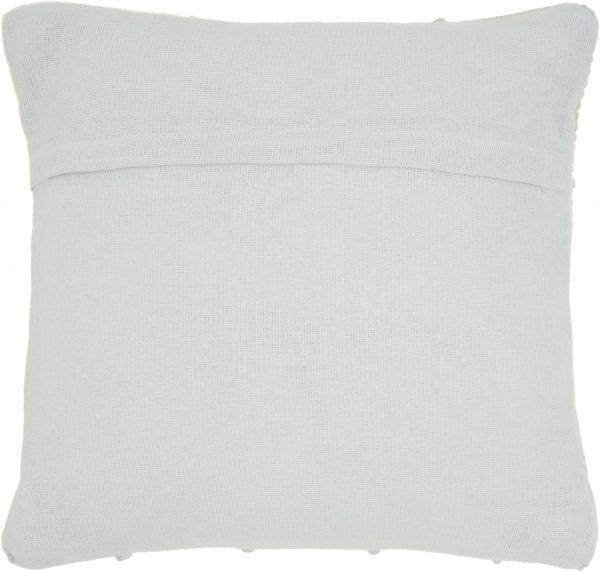 Pale Blue Chevron Detail Throw Pillow - Image 2