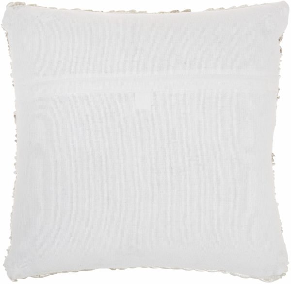 Petite Taupe and White Striped Throw Pillow - Image 2