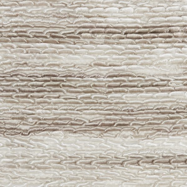 Petite Taupe and White Striped Throw Pillow - Image 4