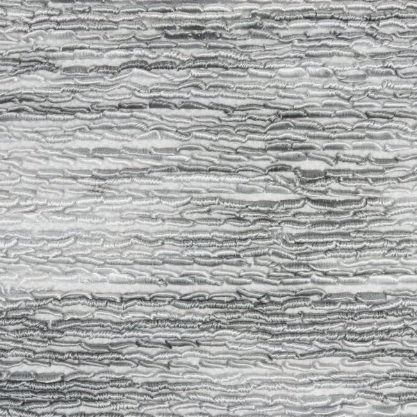 Gray and White Striped Throw Pillow - Image 4