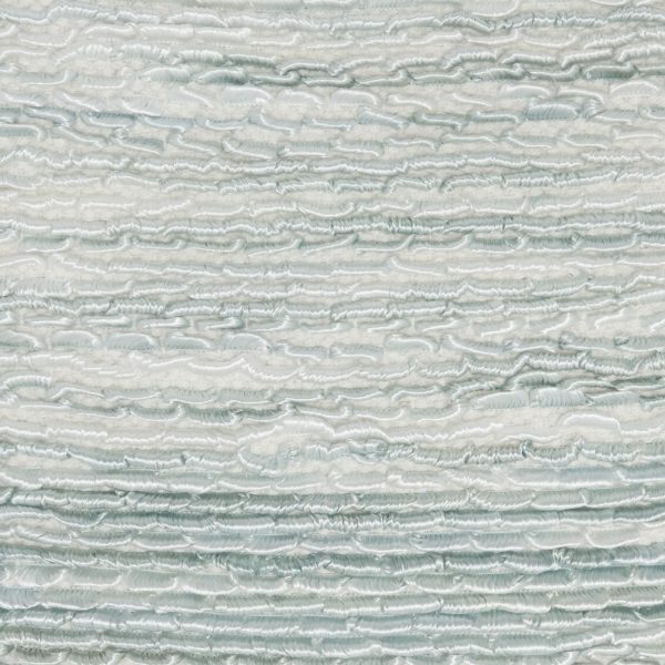 Petite Teal and White Striped Throw Pillow - Image 4