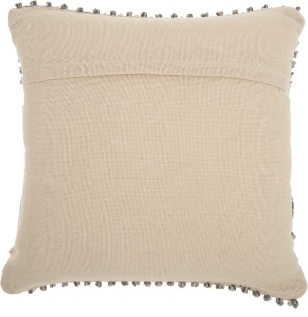 Bohemian Blue Macrame Throw Pillow - Image 2