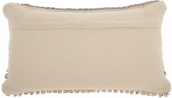 Bohemian Blue and White Lumbar Pillow - Image 2