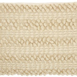 Cream Pom-Pom Detailed Lumbar Pillow