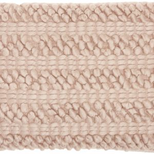 Rose Pink Pom-Pom Detailed Lumbar Pillow