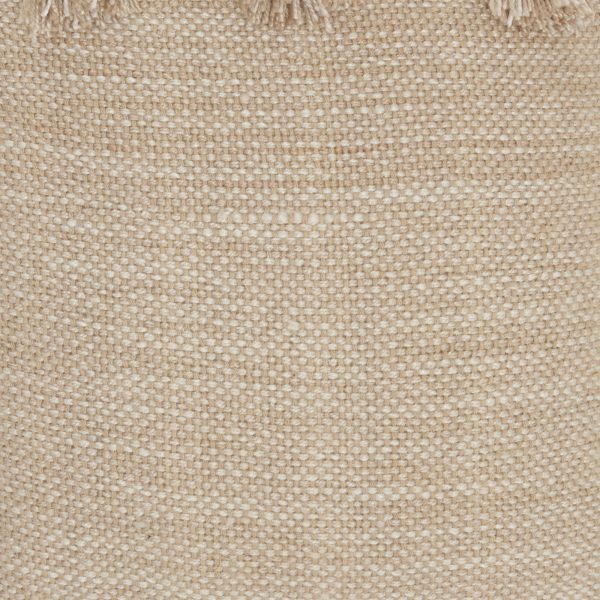 Off White Tasseled Throw Pillow - Image 4
